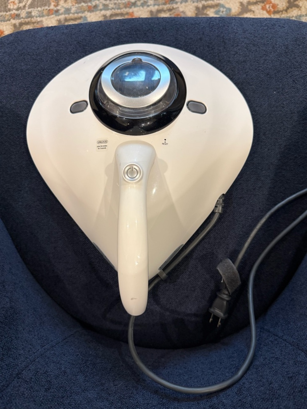 White Handheld mattress and Upholestry Vacum and sanitizer  - Compact Design